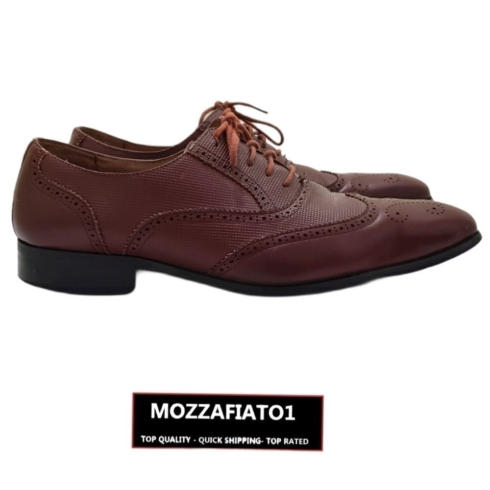 Men size 9 brown leather lining shoes